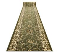Alfombra de pasillo BCF MORAD Klasyk clásico verde oliva 80 cm 80x400 cm