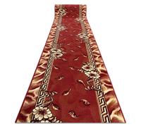 Alfombra de pasillo BCF TRIO burdeos 80 cm 80x600 cm
