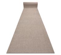Alfombra de pasillo CASABLANCA LOOM marrón lazo suave Interior y exterior 120 cm 120x430 cm