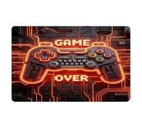 Alfombra de pasillo con patrón de controlador de juegos, para habitación de niños, suave, antideslizante, para dormitorio, sala de estar, alfombra temática de juegos
