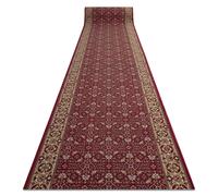 Alfombra de pasillo con refuerzo de goma BIDJAR burdeos 100cm 100x850 cm