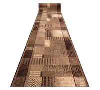 Alfombra de pasillo con refuerzo de goma ESSENZA beige 100 cm 100x400 cm
