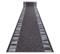 Alfombra de pasillo con refuerzo de goma LINEA gris 67cm 67x410 cm