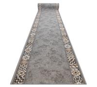 Alfombra de pasillo con refuerzo de goma MURCIA AZULEJOS DE LISBOA Marco antideslizante gris 100cm 100x360 cm