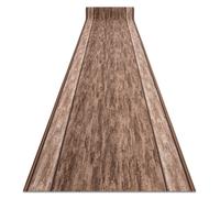 Alfombra de pasillo con refuerzo de goma RAMA marrón 67cm 67x230 cm