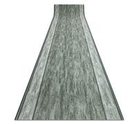 Alfombra de pasillo con refuerzo de goma RAMA verde 100cm 100x870 cm