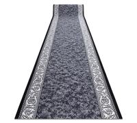 Alfombra de pasillo con refuerzo de goma ROMANTIC Ornamento antideslizante gris 57 cm 57x120 cm