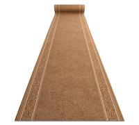 Alfombra de pasillo con refuerzo de gomaST.TROPEZ Marco antideslizante beige 100cm 100x120 cm