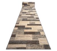 Alfombra de pasillo KARMEL Deski tableros caramelo gris 80cm 80x400 cm