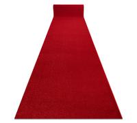 Alfombra de pasillo KARMEL llanura carmín / rojo 160 cm 160x260 cm