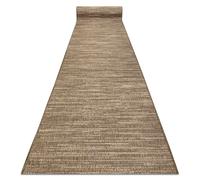 Alfombra de pasillo sisal SION 5302 Mezcla Tejido plano marrón 120 cm 120x320 cm