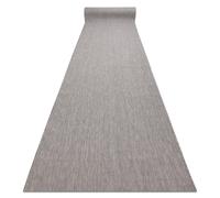 Alfombra de pasillo sisal SION Mezcla Tejido plano gris 80cm 80x200 cm