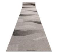Alfombra de pasillo SIZAL FLOORLUX modelo 20212 plateado/negro 100 cm 100x180 cm