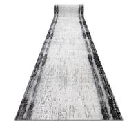 Alfombra de pasillo TULS 51235 moderna antracita 120 cm 120x780 cm