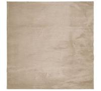 Alfombra De Pelo Corto Suave Lavable Huarte Arena 240x240 Cm Vidaxl