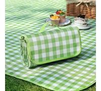 Alfombra de Picnic y Playa Impermeable Portátil Aislante para Exterior Manta Familiar Plegable para Camping Parque Terraza Jardín Barbacoa 3 Tamaños Disponibles Diseño Clásico a Cuadros Colores 150x20