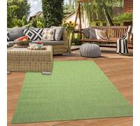 Alfombra de sisal para interior y exterior, ideal para terraza o cocina, marca Unidesign, color verde, tamaño: 140 x 200 cm