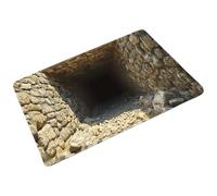 Alfombra de suelo 3D Ilusión de Óptica,Alfombra de suelo antideslizante abisso infinito - Felpudo decorativo para el hogar | para decoración interior sala de estar dormitorio baño pasillo y puerta