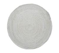 Alfombra de yute estilo Boho natural crema Marrakesch 80cm