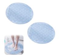 Alfombra Ducha Antideslizante,Alfombrillas para Ducha Redonda Alfombra de Ducha PVC, Alfombrilla BañEra Antideslizante,con Ventosas,con Orificios de Drenaje para Evitar la Formación de Moho y Hongos