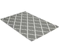 Alfombra exterior Greemotion, color gris, para uso en exteriores, fabricada en polipropileno (PP), color gris, diseño abstracto, forma rectangular