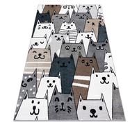 Alfombra FUN Gatti para niños gatos animales vistoso multi 240x330 cm