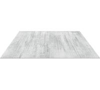 Alfombra grande de 10 x 14 pies (aproximadamente 3 x 4.3 metros), antideslizante y resistente al desgarro, tapete para el suelo de diseño moderno en color gris