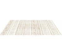 Alfombra grande de 6x9 pies, antideslizante y resistente al desgarro, tapete para el suelo de diseño moderno en color beige