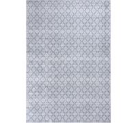 Alfombra gris Mazovia: Alfombra geométrica para sala de estar, dormitorio u oficina. Se puede lavar en la lavadora. Dimensiones: 160 x 230 cm