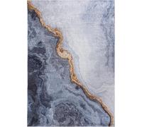 Alfombra gris Mazovia: Glamour, mármol. Alfombra para sala de estar, dormitorio u oficina. Se puede lavar en la lavadora. 160 x 230 cm