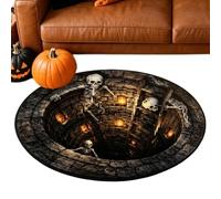 Alfombra Ilusión Halloween Esterilla 60x60cm Efecto Óptico De Terror