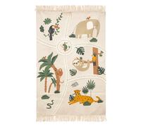 Alfombra infantil Con Estampado de Jungla y Animales algodón - Medida 100x150 cm - Atmosphera créateur d'intérieur