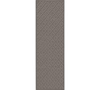Alfombra Interiyou, color gris claro, modelo Lecce, dimensiones 80x250 cm