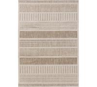 Alfombra Interiyou para interior y exterior, modelo Kano, color crema/beige, tamaño A2, 120x170 cm