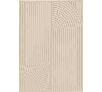 Alfombra Interiyou Teppich, color crema, modelo Lecce, tamaño 200x290 cm