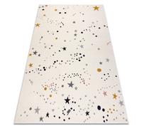 Alfombra KIDDO 5308 crema estrellas para niños sensorial 180x270 cm