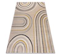 Alfombra KIDDO 6107 crema / blanco geométrico para niños sensorial 180x270 cm