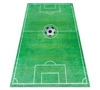 Alfombra lavable BAMBINO 9731 Cancha futbol para niños antideslizante - verde 120x170 cm