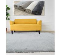 Alfombra Lisa para Dormitorio o recibior Color Gris Claro