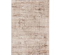 Alfombra Mazovia, color beige, diseño moderno y abstracto. Ideal para sala de estar, dormitorio, comedor u oficina. Fabricada en microfibra de bajo pelo. Forma rectangular. Diseño elegante. Dimensione