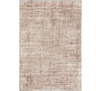 Alfombra Mazovia, color beige, diseño moderno y abstracto. Ideal para sala de estar, dormitorio, comedor u oficina. Fabricada en microfibra de bajo pelo. Forma rectangular. Diseño elegante. Dimensione