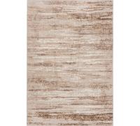 Alfombra Mazovia, color beige, diseño moderno y abstracto. Ideal para sala de estar, dormitorio, comedor u oficina. Fabricada en microfibra de bajo pelo. Forma rectangular. Diseño elegante. Dimensione