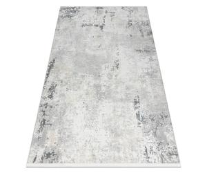 Alfombra moderna DUKE 51378 crema / gris - Hormigón piedra estructurada muy suave flecos 200x290 cm