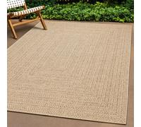 Alfombra moderna para interiores y exteriores, con aspecto de yute, de dimensiones 240 x 340 cm