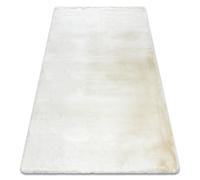 Alfombra moderna TEDDY NEW wool 45 shaggy felpa muy gruesa crema 60x100 cm