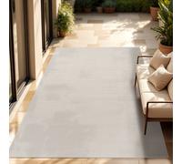 Alfombra para interior y exterior, de tejido plano, de color liso, moderna, resistente a la intemperie, ideal para terraza o cocina. Tamaño: 200 x 280 cm