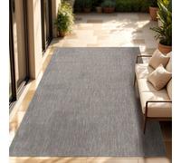 Alfombra para interior y exterior, de tejido plano, de color liso, moderna, resistente a la intemperie, ideal para terraza o cocina. Tamaño: 200 x 280 cm