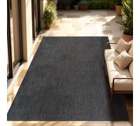 Alfombra para interior y exterior, de tejido plano, de color liso, moderna, resistente a la intemperie, ideal para terraza o cocina. Tamaño: 200 x 280 cm