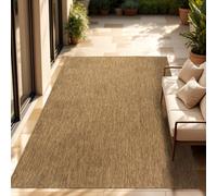 Alfombra para interior y exterior, de tejido plano, de color liso, moderna, resistente a la intemperie, ideal para terraza o cocina. Tamaño: 200 x 280 cm