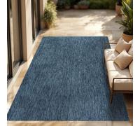 Alfombra para interior y exterior, de tejido plano, de color liso, moderna, resistente a la intemperie, ideal para terraza o cocina. Tamaño: 240 x 340 cm